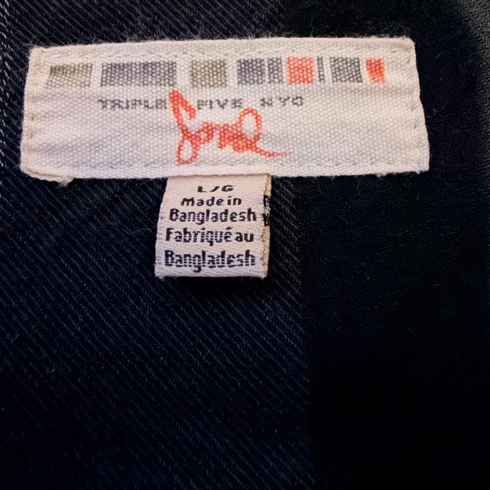 Triple Five Soul Black and Gray Striped Men's Shirt - Picture 3 of 4